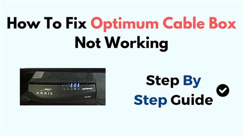 service electric cable box not working|cable box will not reboot.